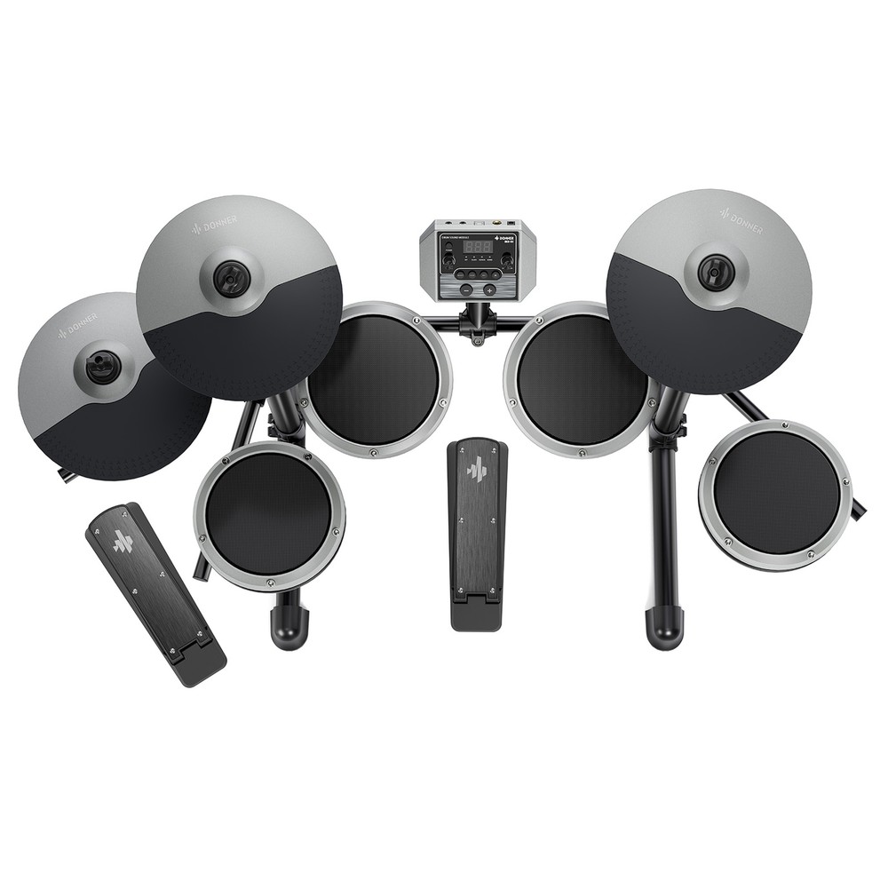 🥁Donner DED-80 Electric Drum Set Electronic Drum Kit With Headphone Throne