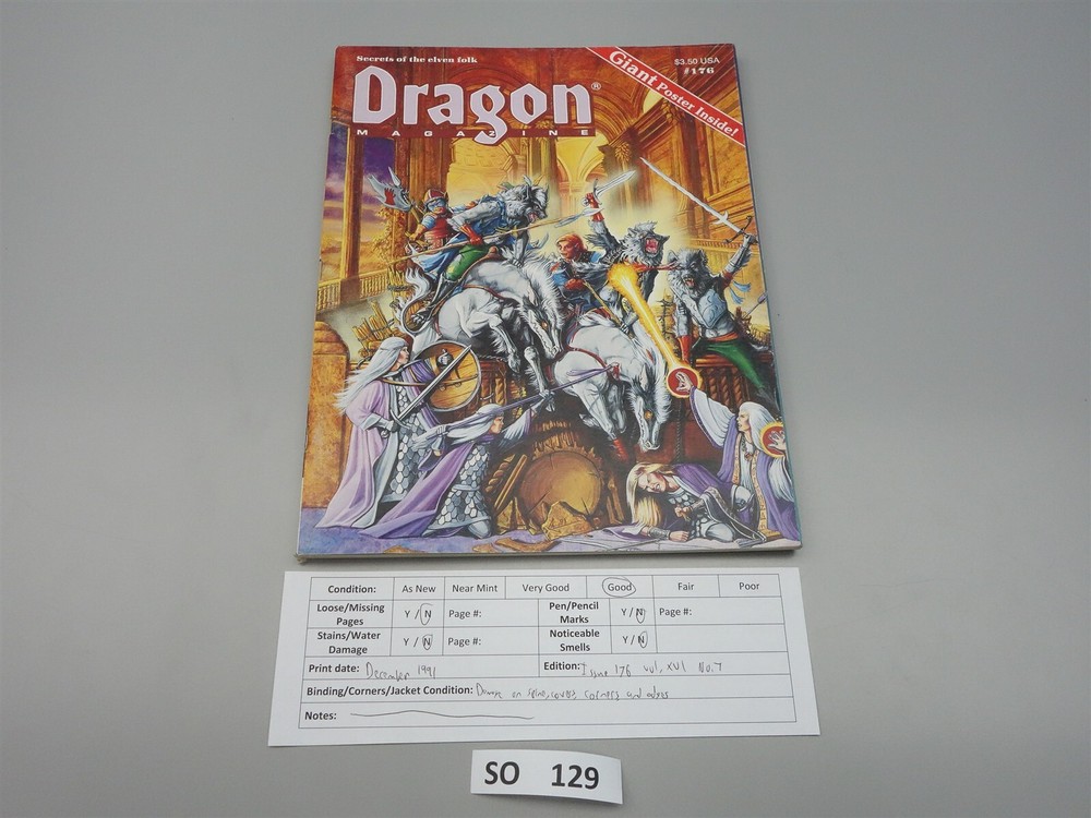 Dragon Magazine: Issue 176 (TSR)