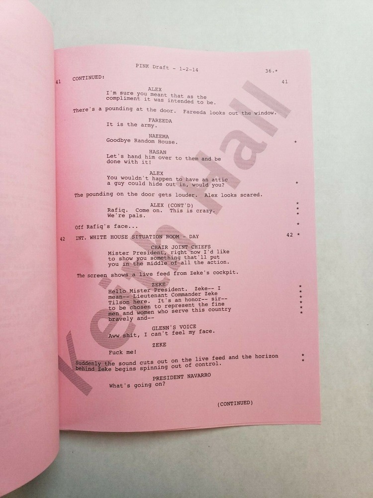THE BRINK / Roberto Benabib 2014 Pilot Epsiode Script, JACK BLACK & TIM ROBBINS
