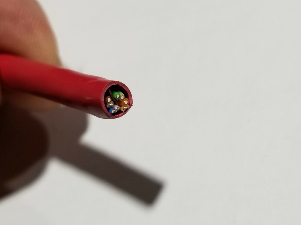 Commscope CS34R 23/4P Cat6 U/UTP WebTrak Riser Network Ethernet Cable Red /100ft