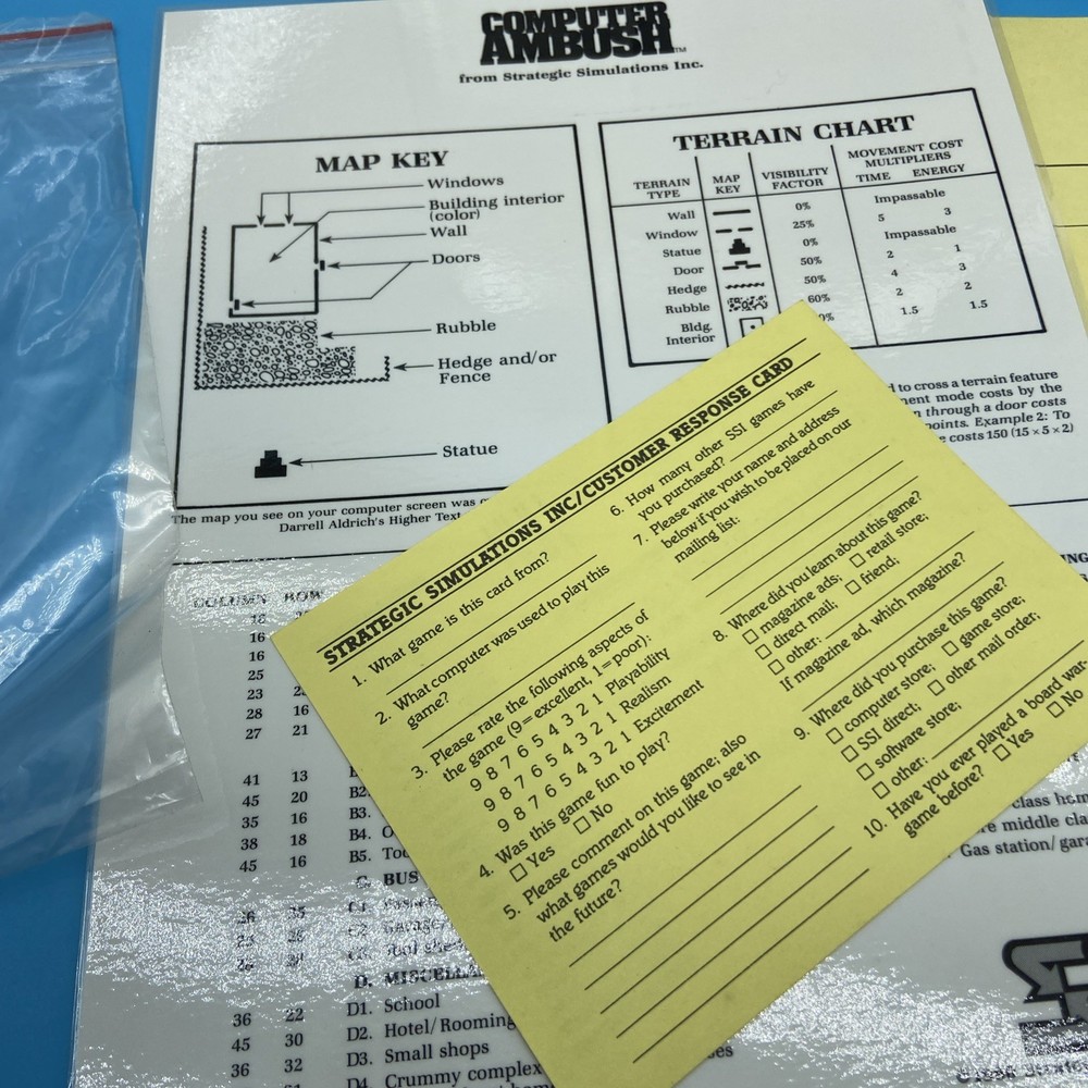 SSI Computer Ambush 2nd Ed Big Box CIB [Platform Name] - Complete