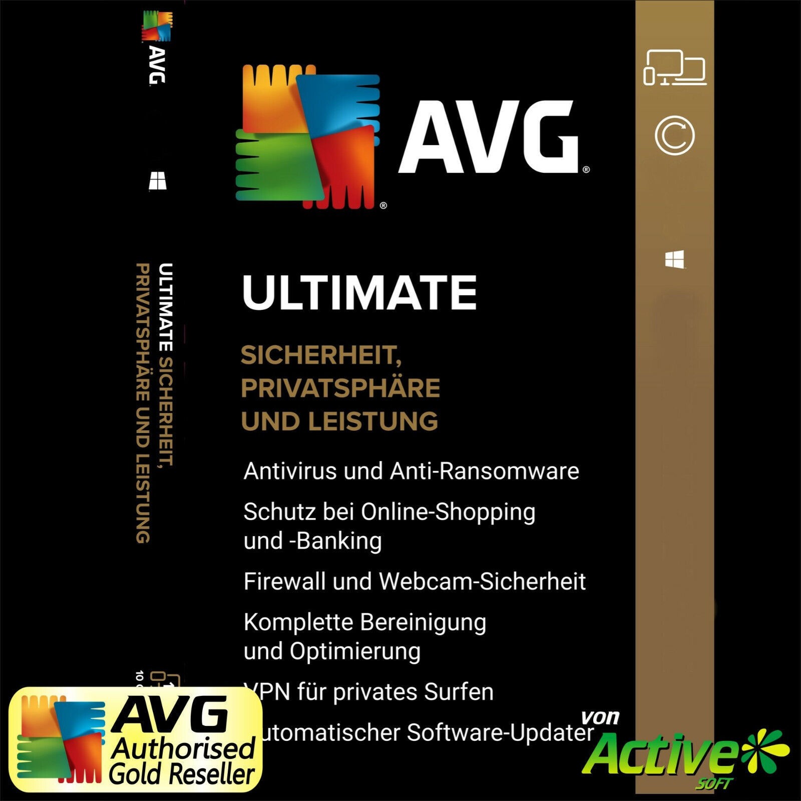 AVG Ultimate 2025 1 PC 1 Year | TuneUp, Internet Security, VPN, AntiTrack | 2026