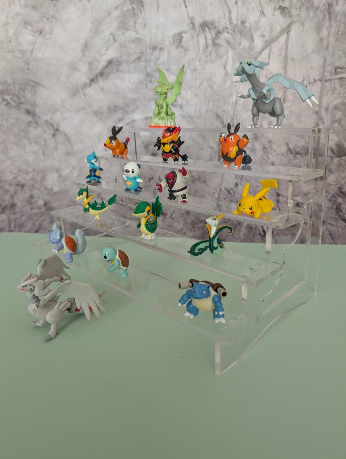 3 Steps Acrylic Display Stand, Fit Ikea Detolf 15"W x 8"D x 7.5"H MADE IN USA