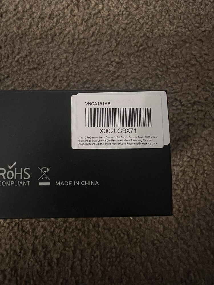 Vtin CA151A 500 mAh Battery Capacity Dash Camera Stream Medium Screen