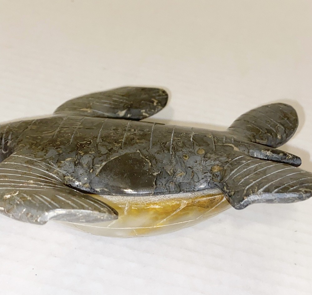 Marble Turtle Figurine
