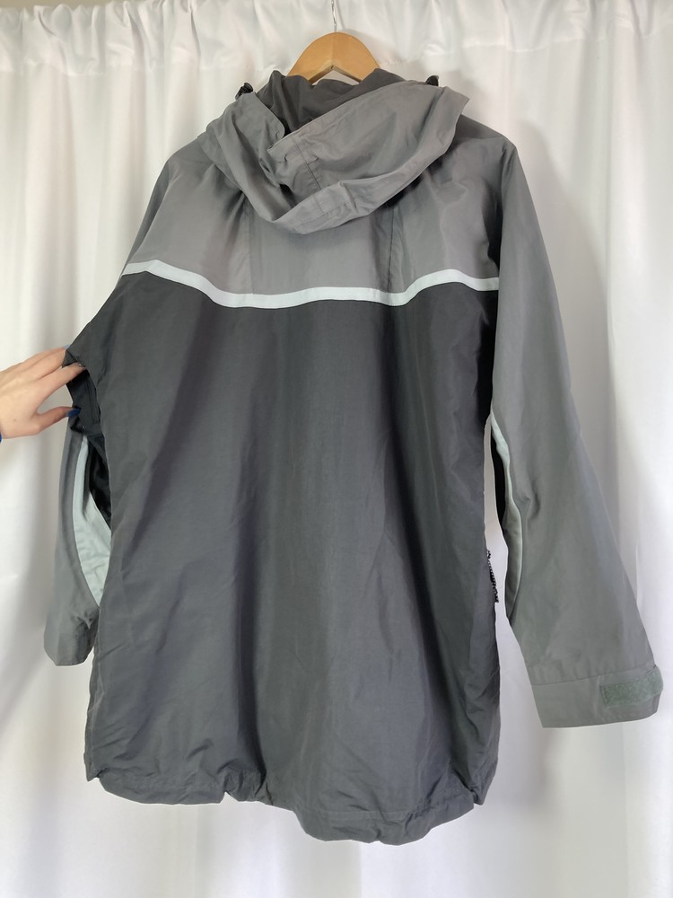 Helly Hansen Helly Tech Waterproof Grey Activewear Jacket Size Large Hooded