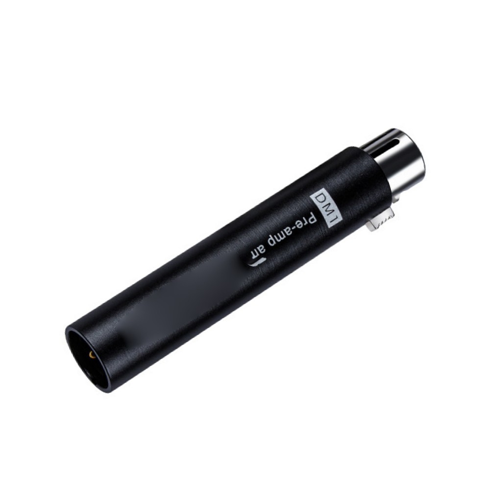 1PC +28DB High Gain Inline Microphone Preamp 48V Phantom Power Plug and Play