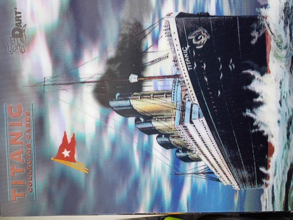 titanic collectors card