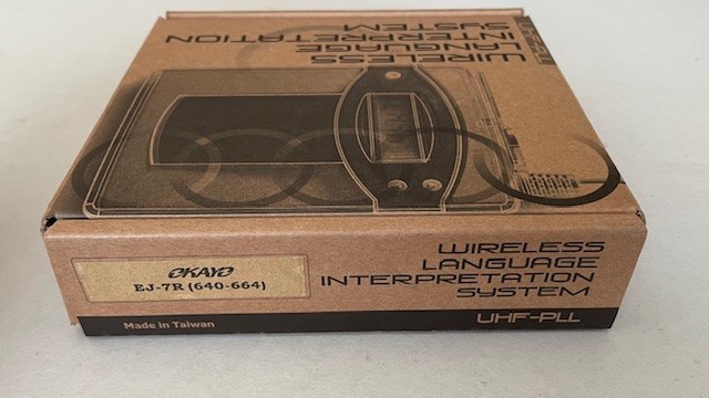 OKAYO EJ-7R Wireless Language Interpretation System Receiver – NEW
