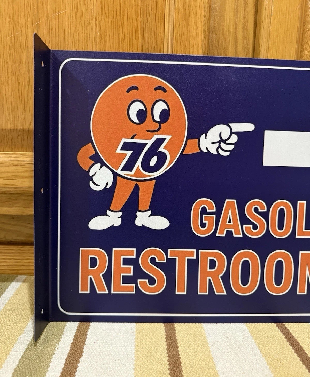 Union 76 Restroom Sign Gasoline Bathroom Gas Oil Vintage Style Wall Decor