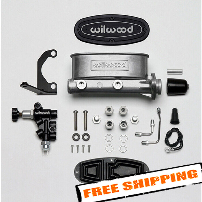 Wilwood 261-13270 Aluminum Tandem Chamber Master Cylinder w/ Bracket and Valve