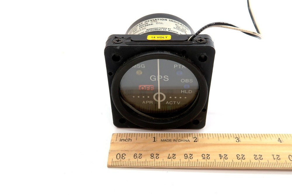 Mid-Continent MD40-65L Course Deviation Indicator PN 2010056 Removed for Upgrade
