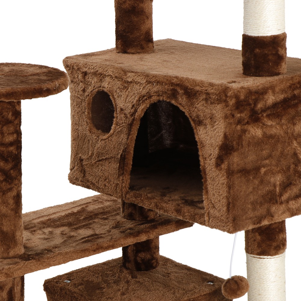 53" Cat Tree Tower Multi Level Activity Center Large Playing House Condo Rest