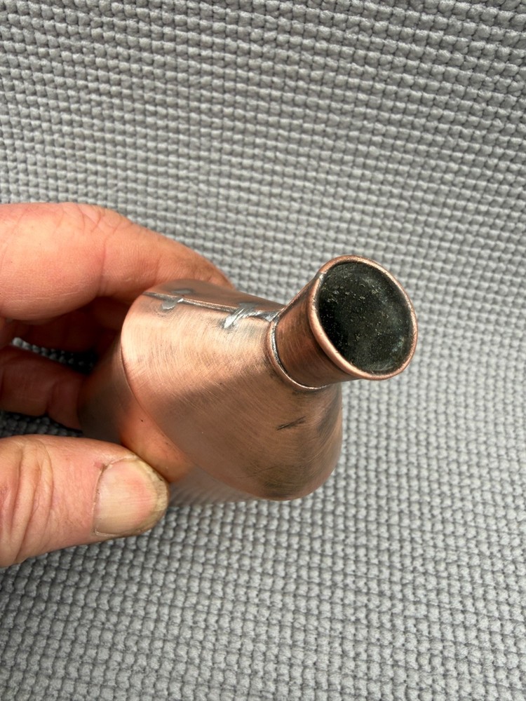 TINY VINTAGE COPPER OIL CAN.