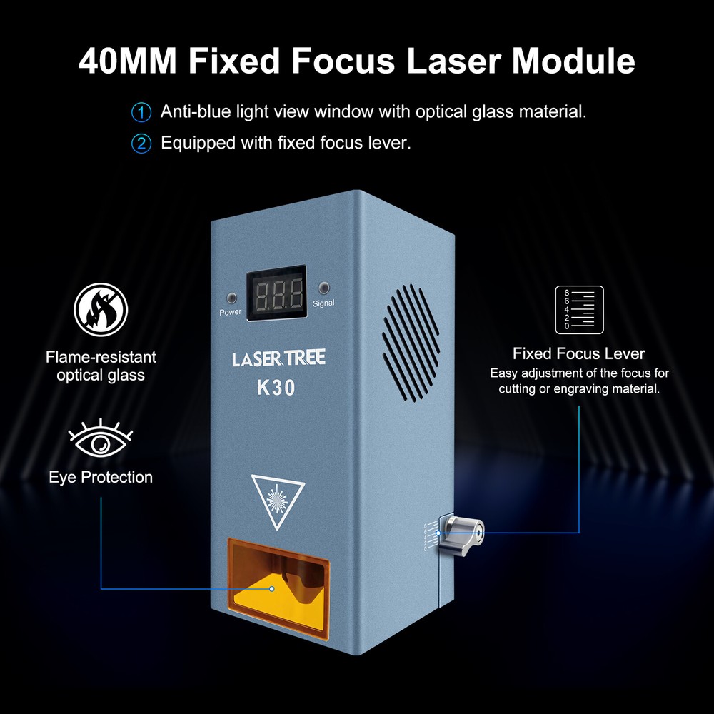 LASER TREE K30 30W Optical Power Laser Cutting Module for DIY Engraving Tools