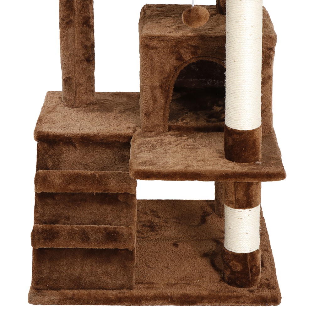 53" Cat Tree Tower Multi Level Activity Center Large Playing House Condo Rest