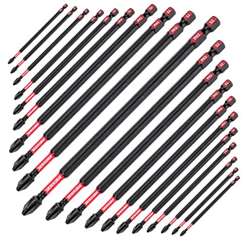 Impact Tough #2 Phillips 6 in. Insert Driver Bits20Pack Bulk PH2 Screwdriver
