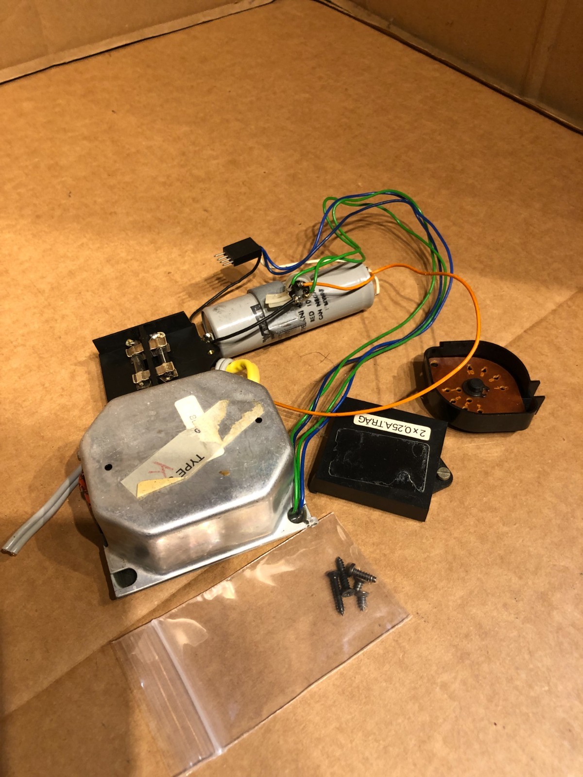 B&O 4002 turntable parting: Transformer + Fuse Block + Hardware