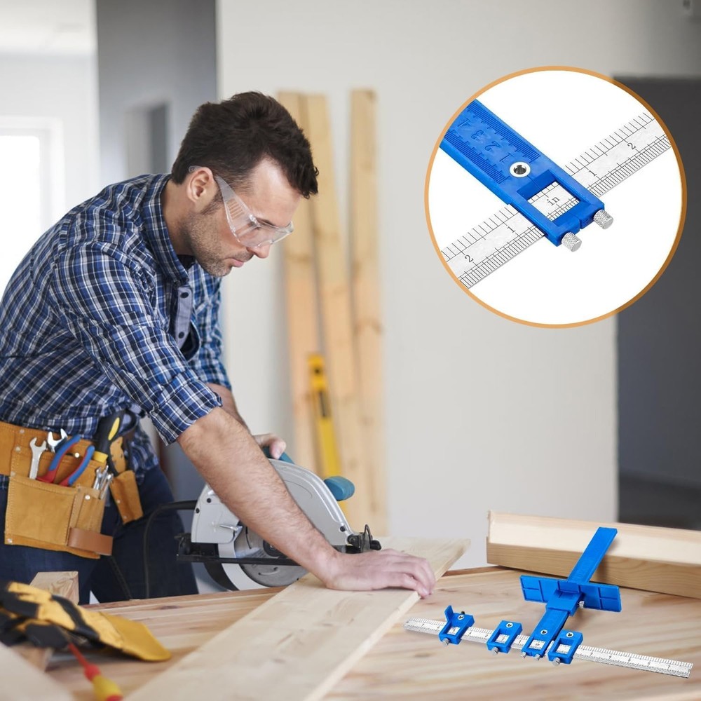 Cabinet Hardware Jig Mounting Template Drill Guide Sleeve Drawer Pull Jigs Tool