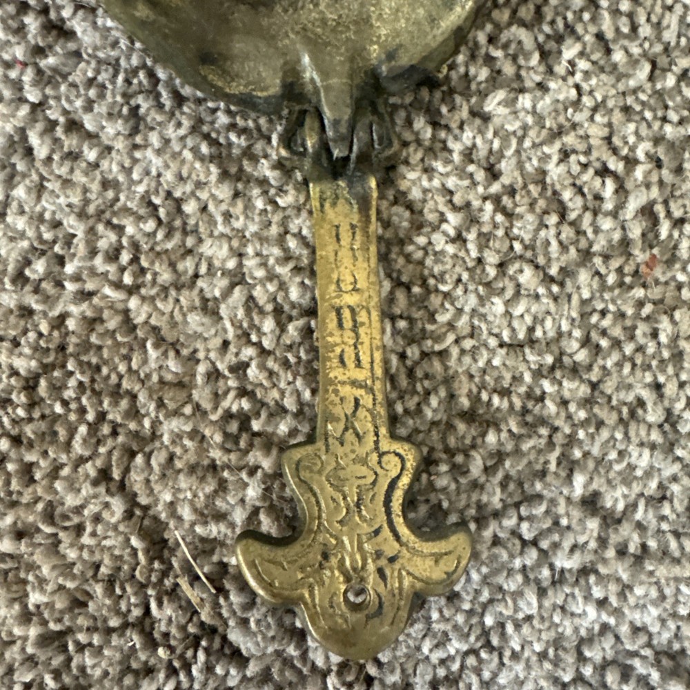 Antique Lion Head Door Knocker Solid Brass