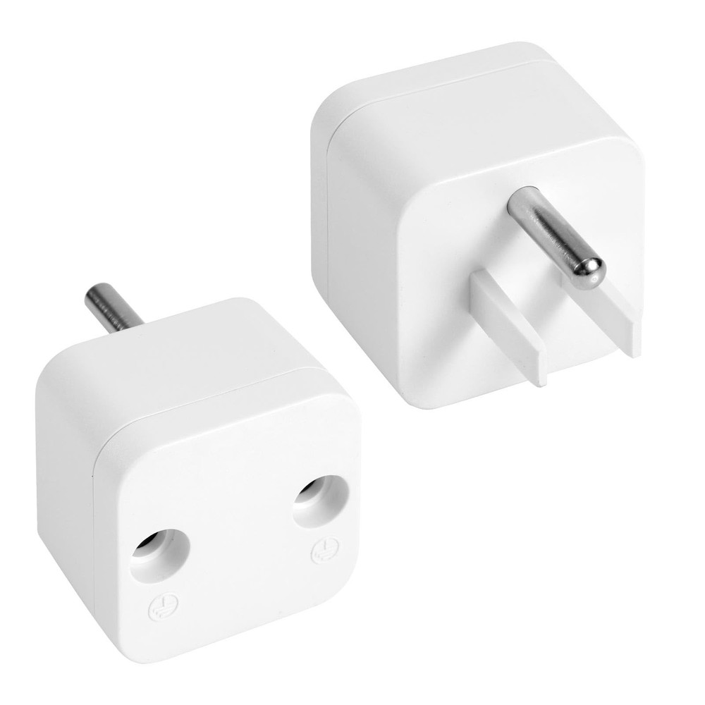 2Pcs Grounding Plug Adapter, Safety Ground Outlet Adapter Premium ABS Copper Mat