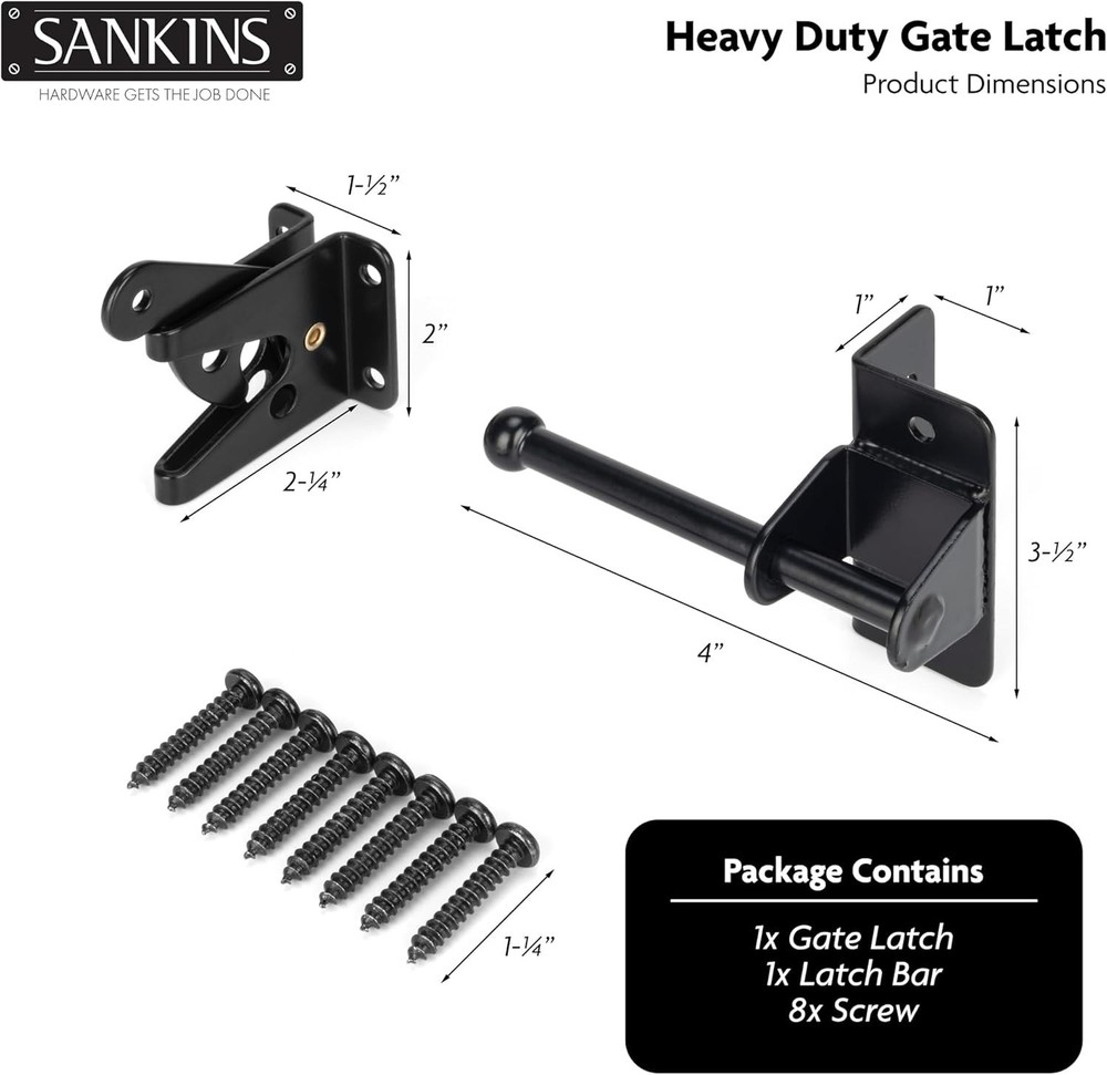 Rust-Resistant Automatic Gravity Lever Gate Latch for Maximum Security Outdoors