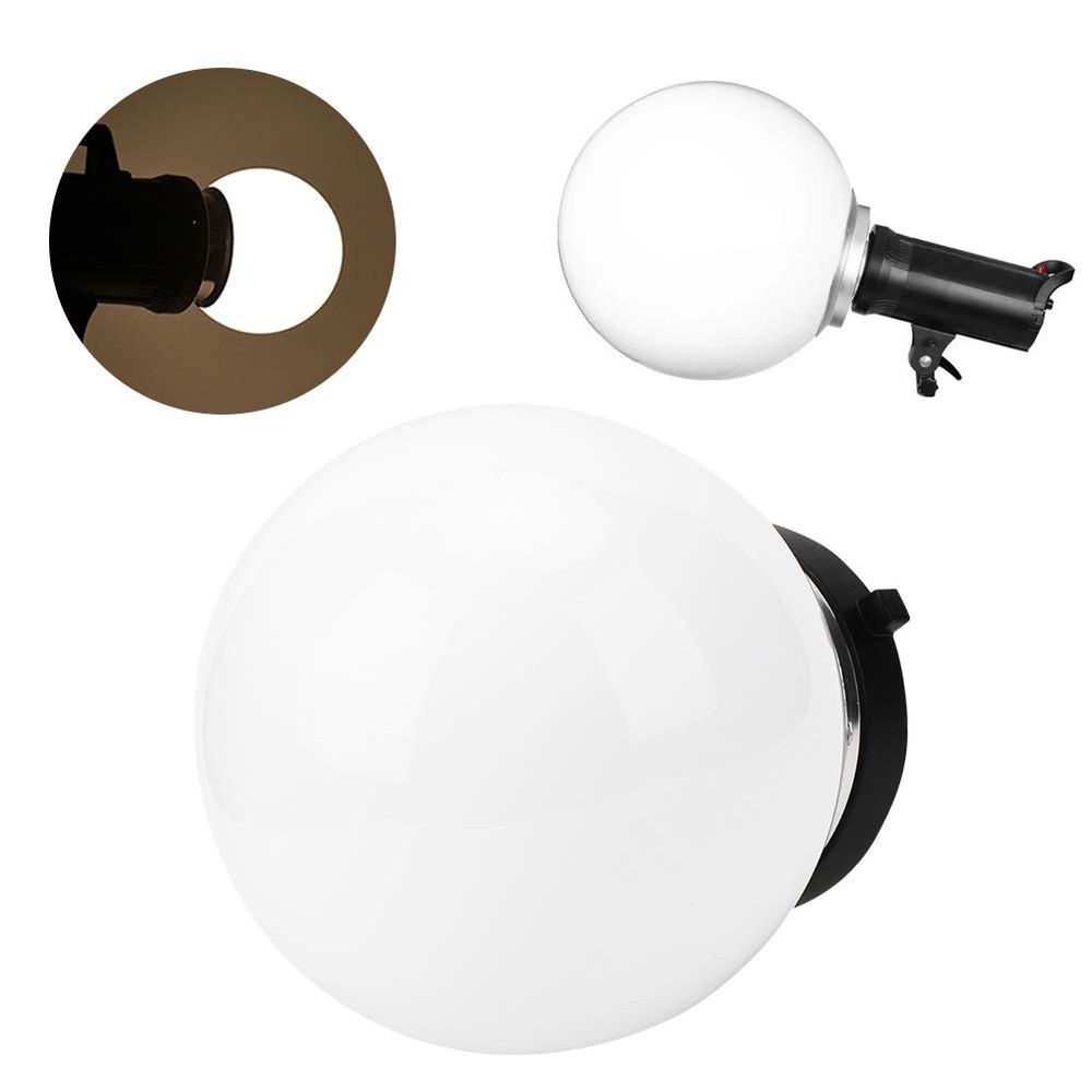 15cm Translucent Spherical Diffuser Soft Light Ball for Bowens Mount Photogra...
