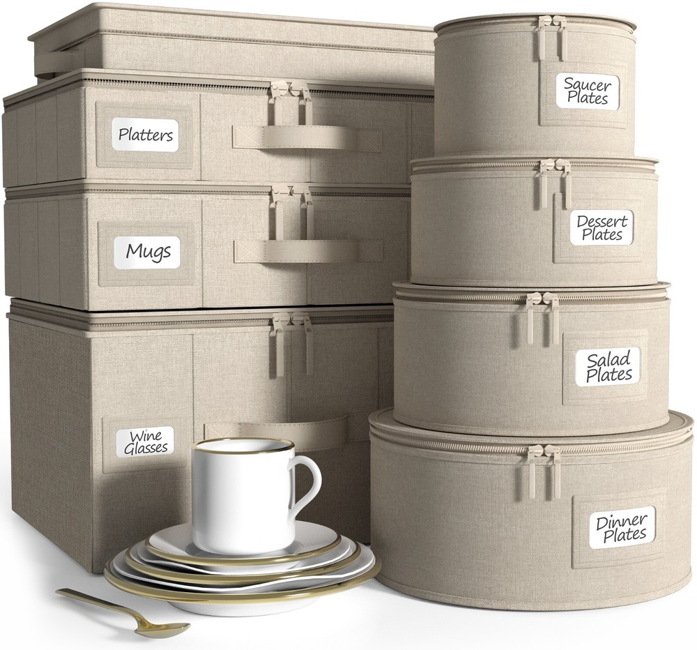 Sorbus Dinnerware Storage Set of 8