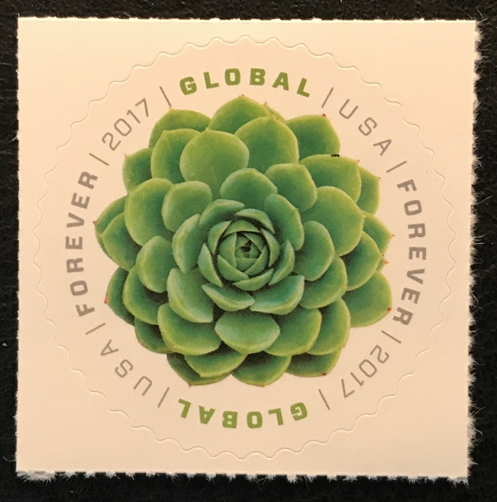2017 Scott #5198 - Global Forever - GREEN SUCCULENT - Single Mint NH