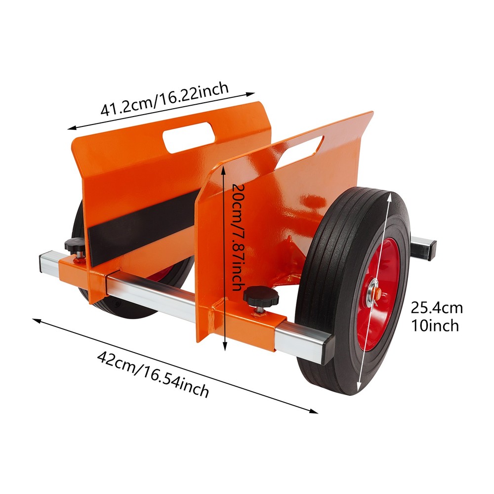 Heavy Duty Panel Cart, Drywall Sheet Mover with 10" Solid Wheels, Panel Cart for