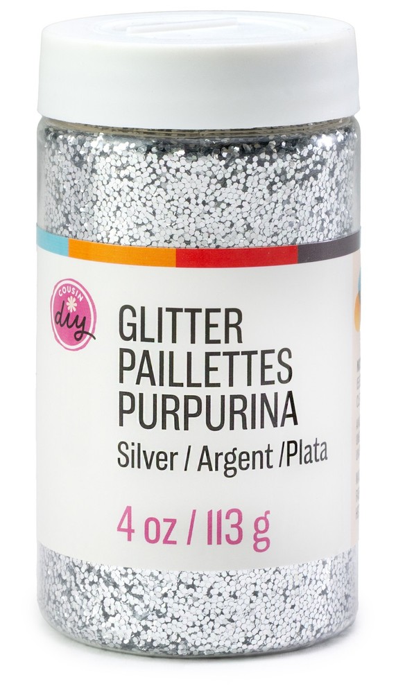 CousinDIY Glitter 4oz-Silver