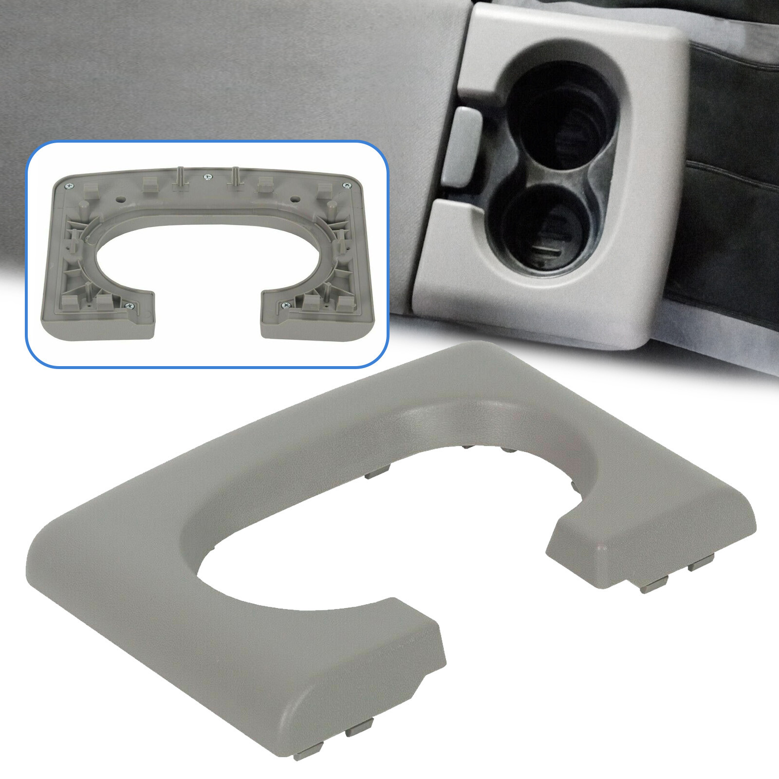 Fit For 2004-2014 Ford F150 Gray Replacement Center Console Cup Holder Pad New