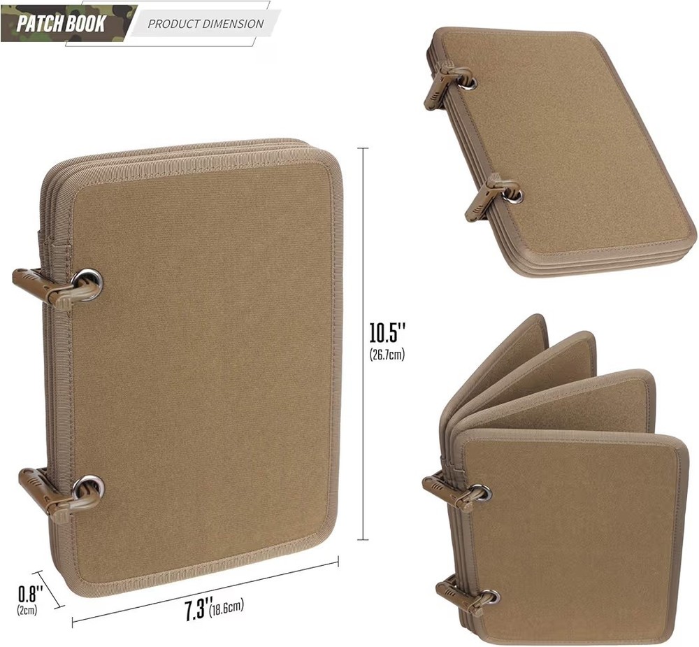 Patch Booklet Organizer, Flip-Page Patch Book, Mini Display Patches Panel Board