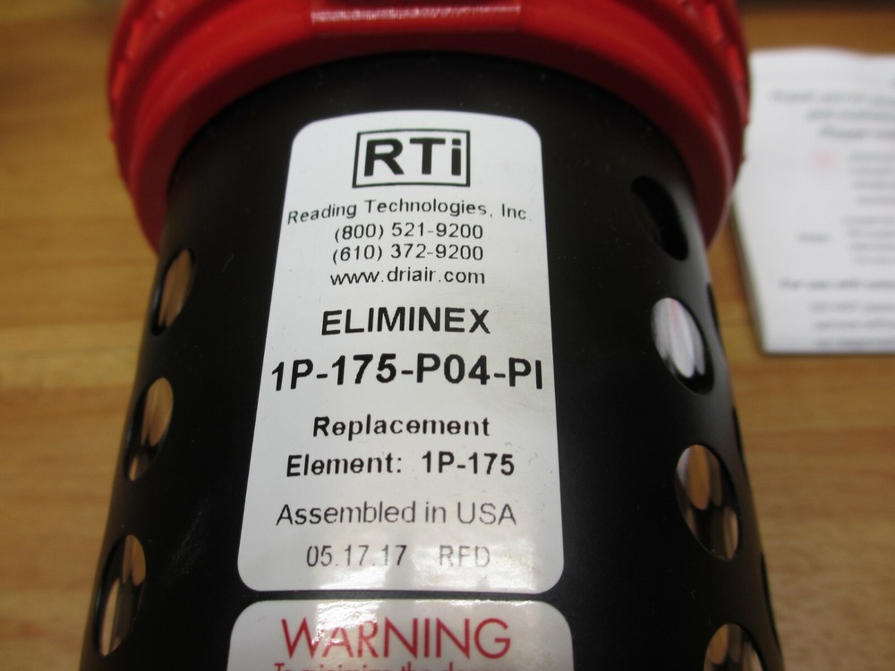 RTi 1P-175-P04-PI Compressed Air Filter Separator Reading Technologies Eliminex
