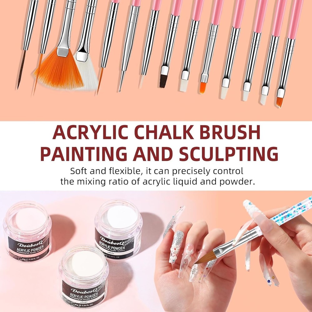 Acrylic Nail Kit with Drill & U V Light - Complete Starter Set for Beginners Wit