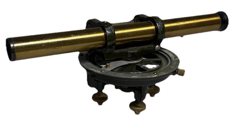 Vintage Brass Surveyor's Dumpy Level Transit