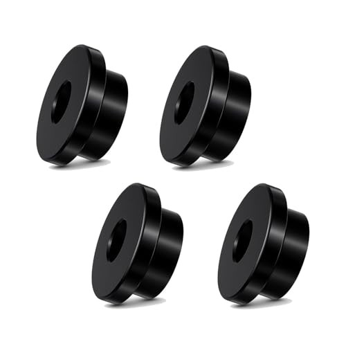Solid Handlebar Riser Bushings Compatible with Harley Softail Dyna Black#28