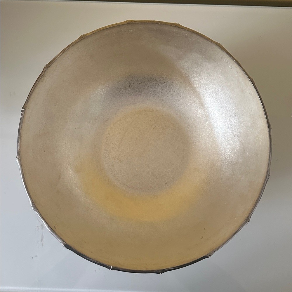 Godinger Silver Plate Decorative Large Fruit Bowl with Flower and Bird Design