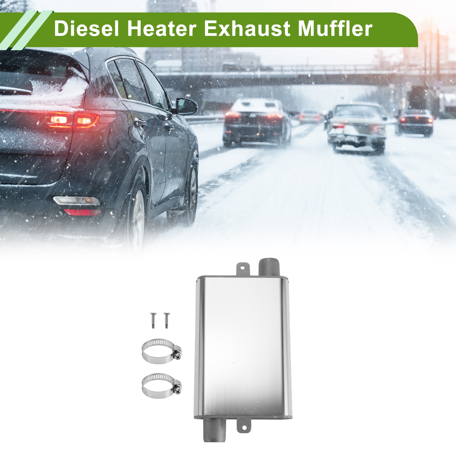 Diesel Heater Exhaust Muffler Parking Air Heater Muffler Silencer for Car Truck