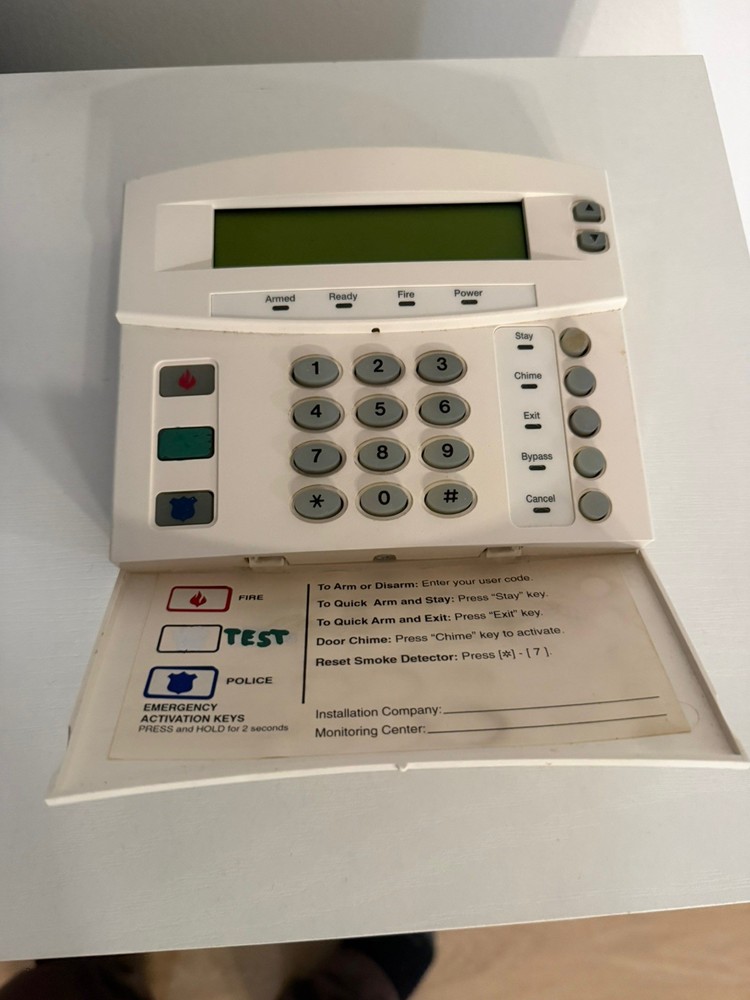 GE INTERLOGIX CADDX NX-148E LCD KEYPAD