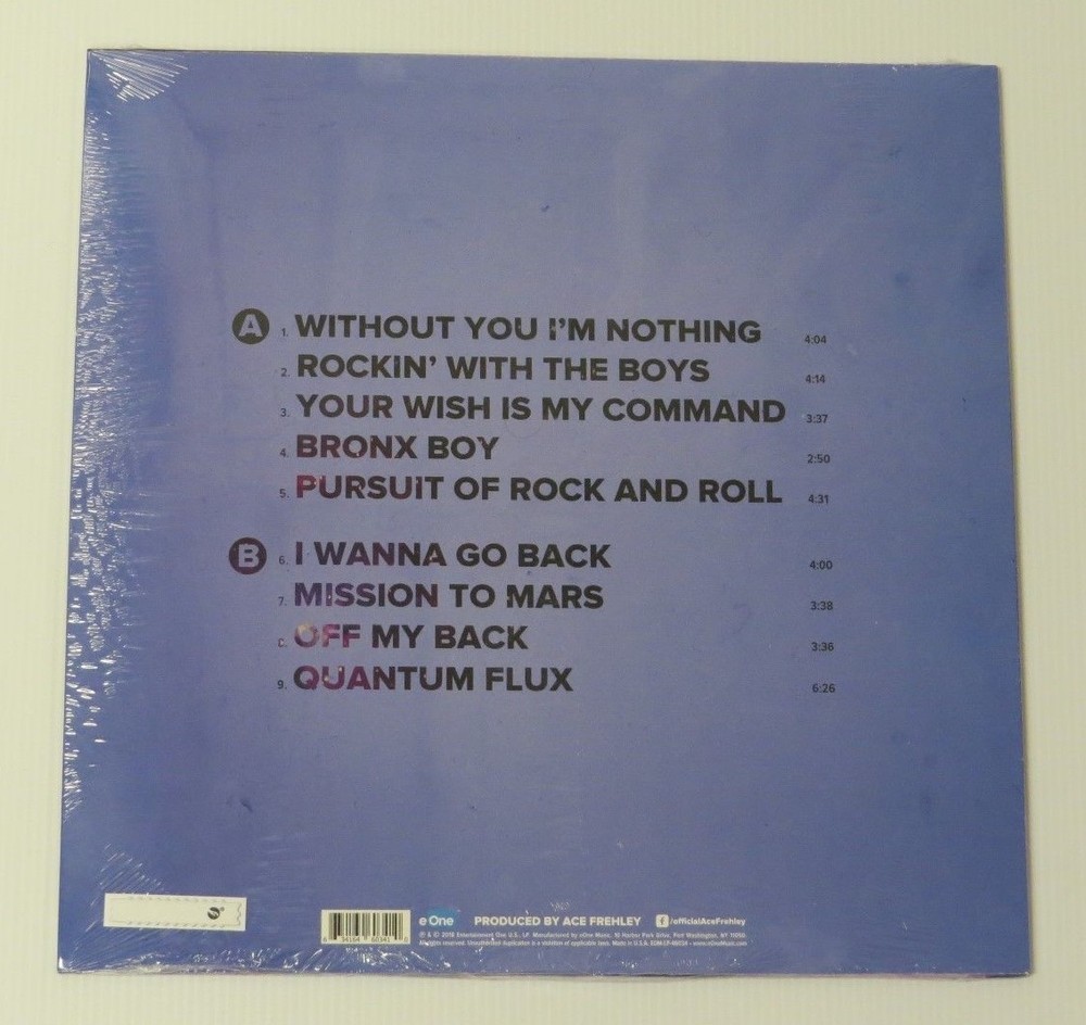 KISS ACE FREHLEY "SPACEMAN" LP SILVER VINYL SEALED - OFFICIAL