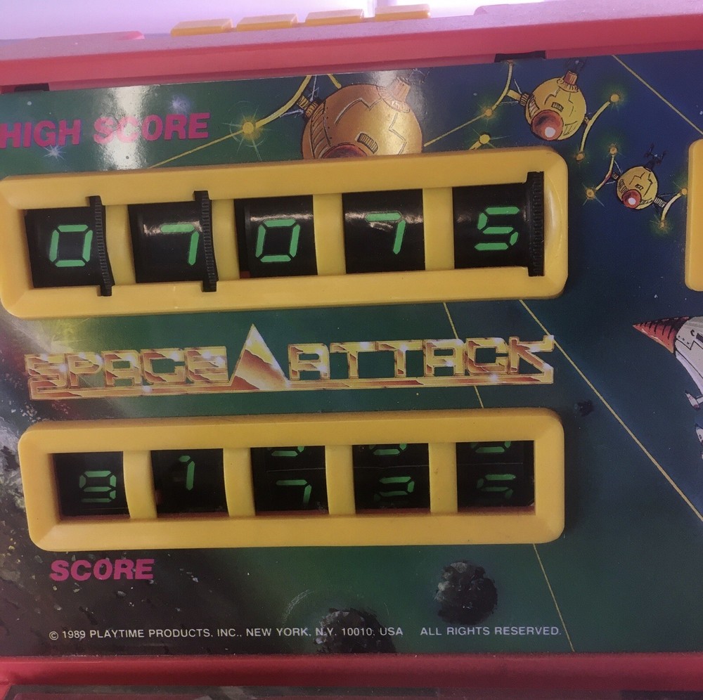 Space Attack 1989 Playtime Products Tabletop Pinball Machine