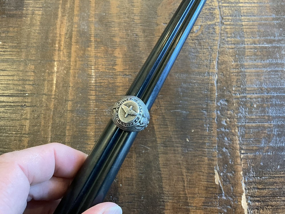 ORIGINAL WWII USAAC USAC WING PROP / EAGLES SHIELD STERLING RING