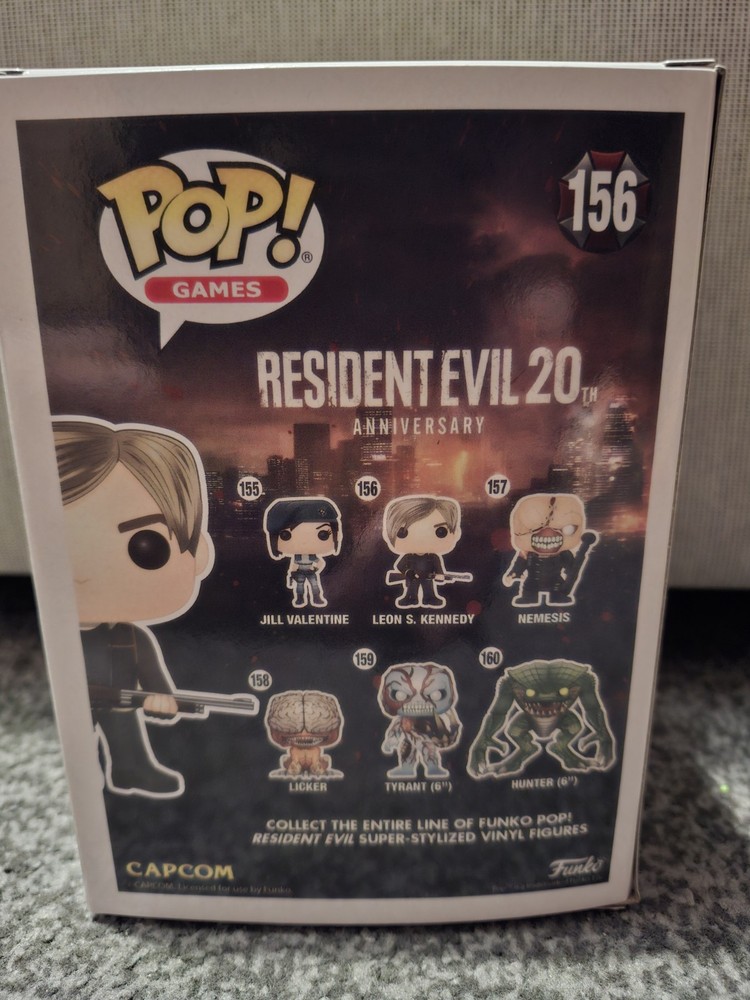 Resident Evil Re4 Leon Funko Pop Figure Boxed #155