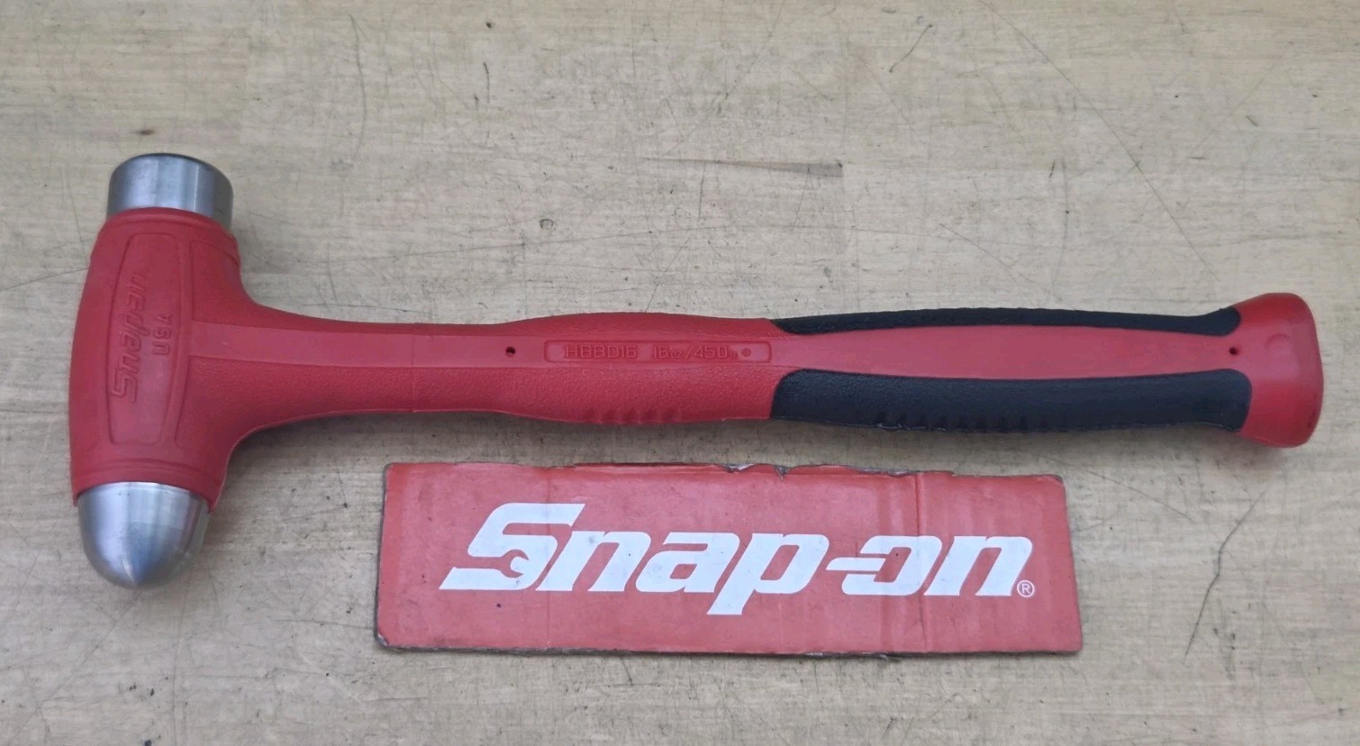 New Snap On HBBD16 - 16oz. Ball Peen Soft Grip Dead Blow Hammer