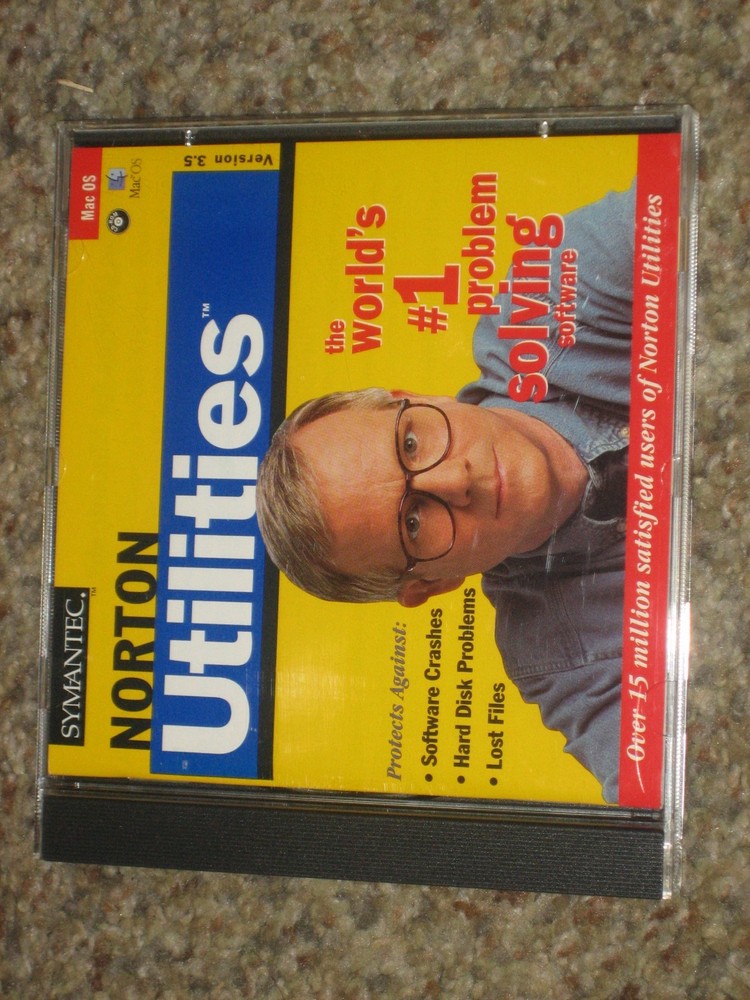 Symantec Norton Utilities Version 3.5 Mac OS CDROM Software Vintage