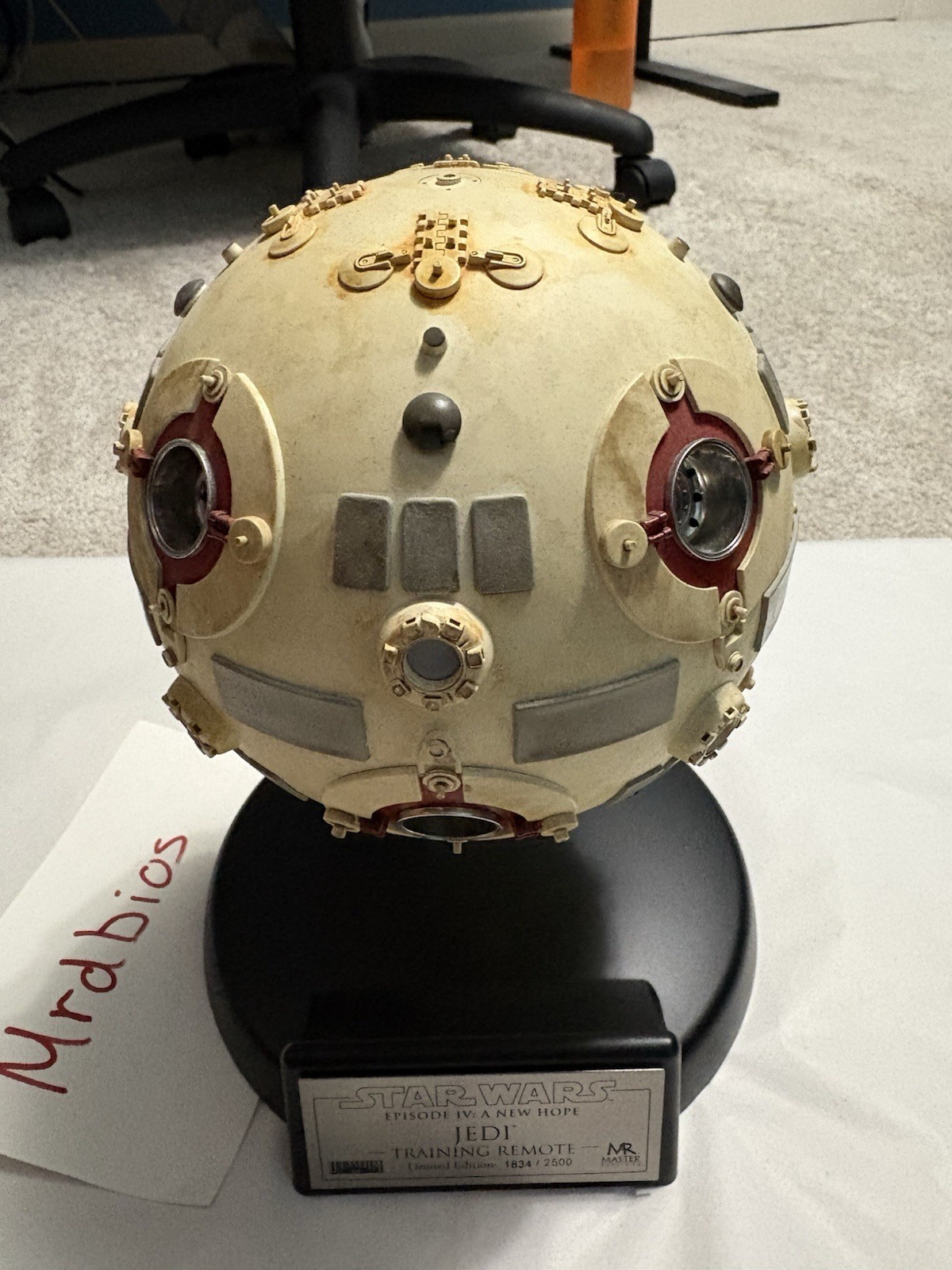 Master Replicas 1:1 Scale Star Wars Jedi Training Remote Prop Replica #1834/2500