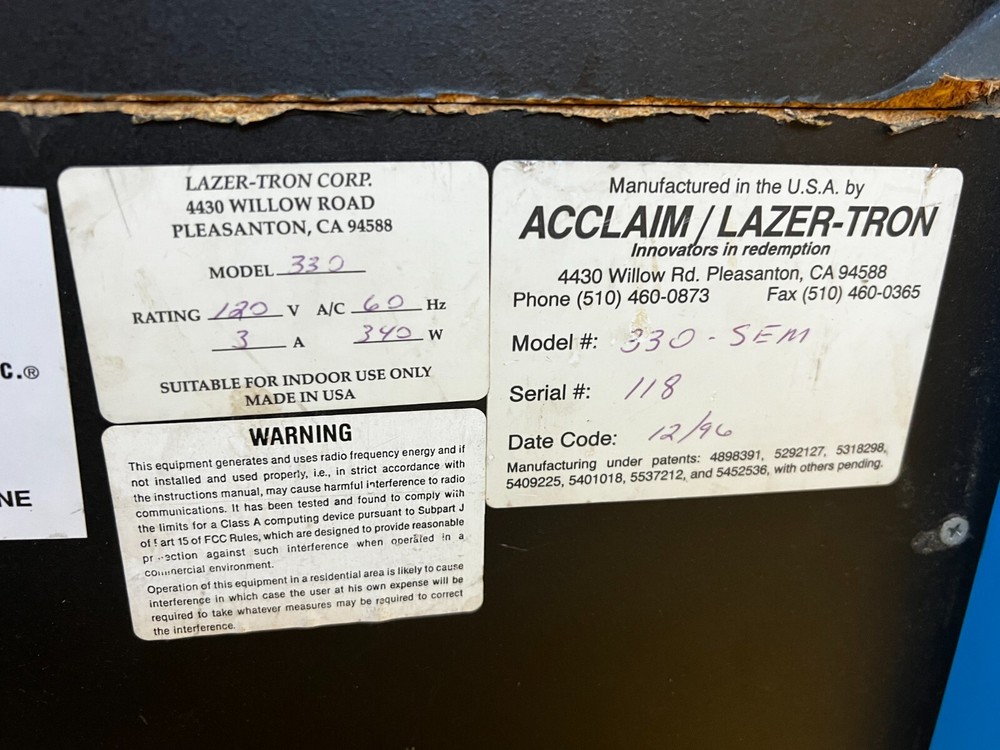 Skee-Ball Machine Lazer-Tron