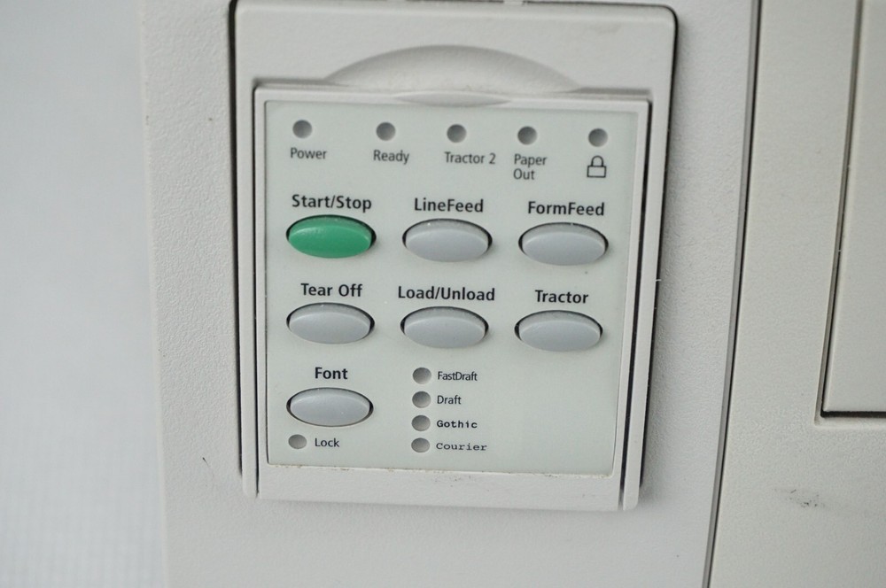 Lexmark 2580-500 2500+ Dot Matrix Forms Printer Without Top Cover