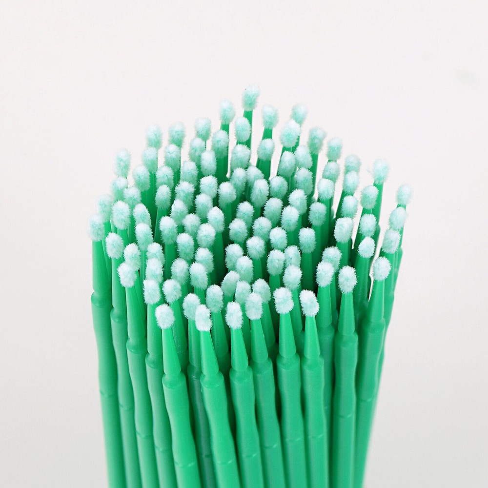 100 Pcs Dental Eye Micro Brush Tips Disposable Applicators Fine Regular Medium
